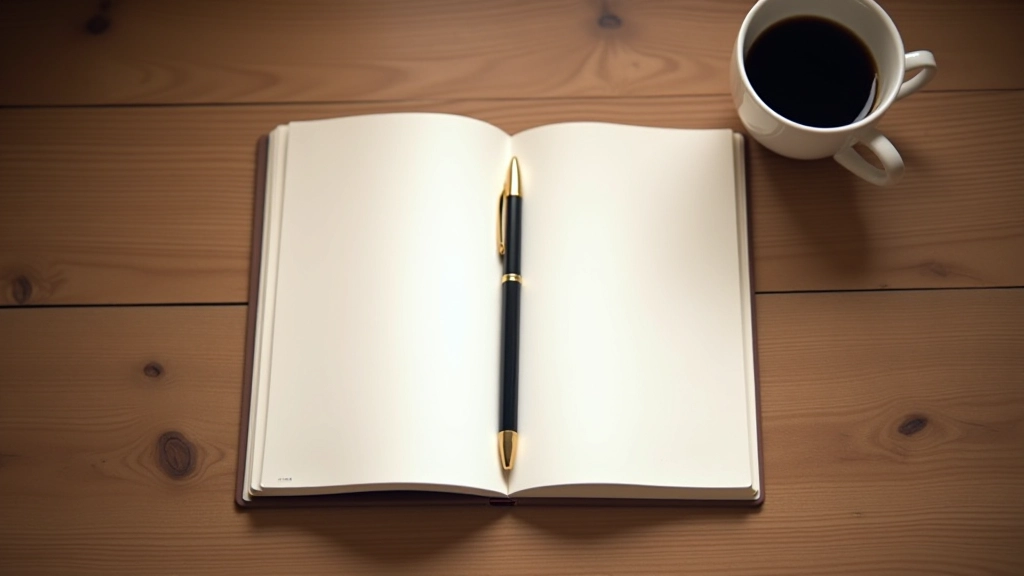 Mani che scrivono una storia autentica su un taccuino, tavolo di legno con caffè, ambiente accogliente