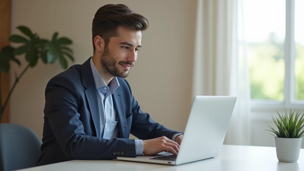 Schermata di editing del profilo Instagram con bio compilata e foto profilo caricata, sfondo chiaro di ufficio