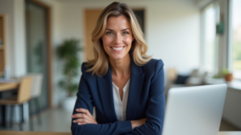 Donna che crea il suo brand personale sui social media, lavoro creativo al desk moderno